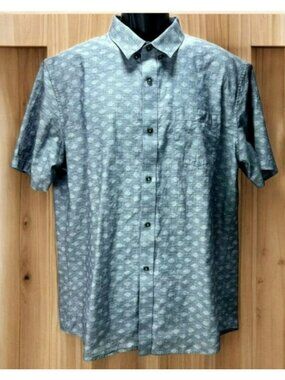 Travis Mathews Gray Printed Short Sleeve Shirt XL